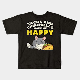 Tacos And Chinchillas Kids T-Shirt